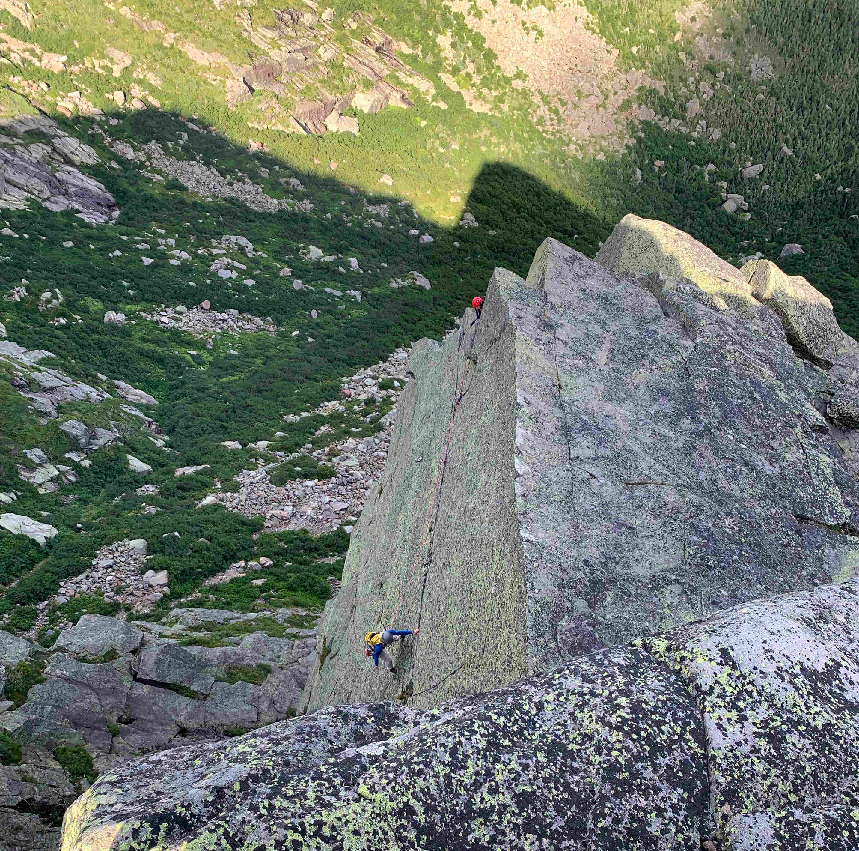 Last pitch on Northeast ridge of the Pinnacle